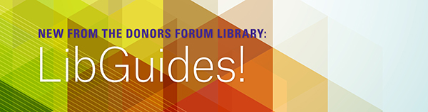 Grants And Funding For Individuals - A New LibGuide From Donors Forum ...